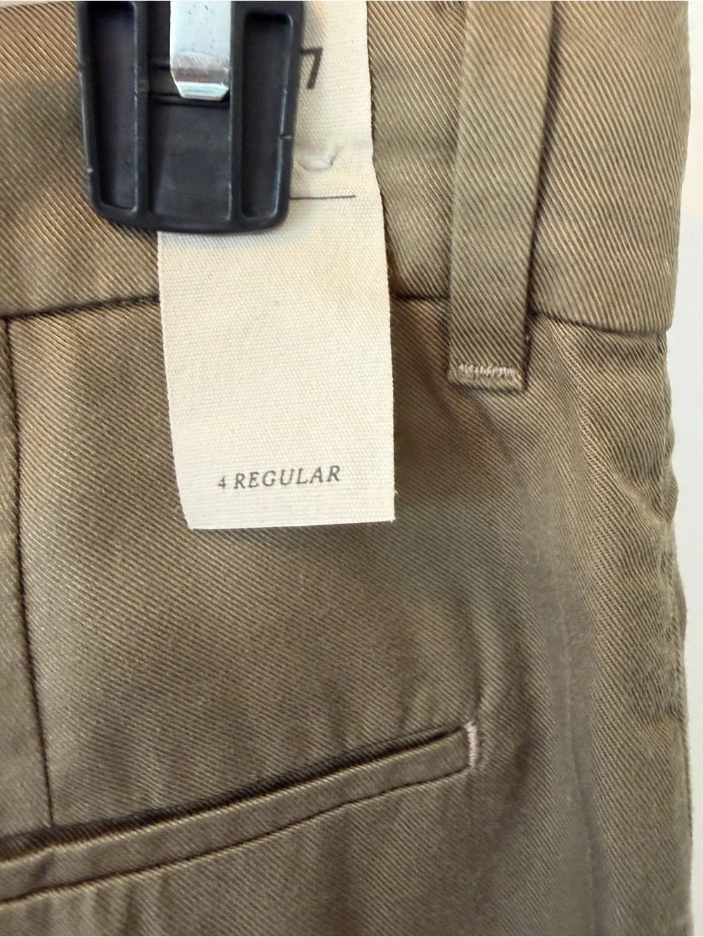 NWT AE77 Premium Pleated Trouser Pant Olive Size 4 Regular - Picture 11 of 16